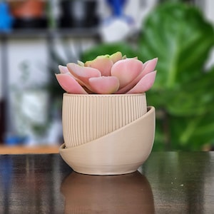 Eero Indoor Planter With Drainage Boho Gift For Planter Lover Mid Century Modern Minimalist Home Decor Housewarming Gift For Her Desk Plant