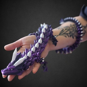 30 &quot;Crystal Dragon Multi Color Artikulieren Flexi von Cinderwing Fidget Spielzeug 3D gedrucktes Geschenk für Drachenliebhaber Tiktok Sensorisches Spielzeug