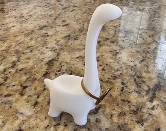 Tiny Dinosaur Ring Holder Jewelery Stand Cute 3D Printed Indoor Home Decor