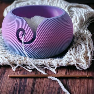 Yarn Ball Yarn Bowl, Knit Bowl,Gift For Her, Yarn Holder, Yarn Bowl, Yarn Storage, 3D Printed