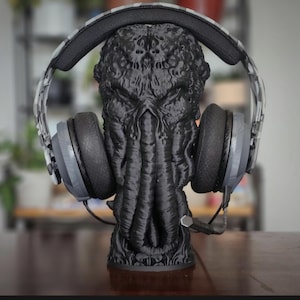 Universal Cthulhu Headphone Headset Gaming 3D Printed Fantasy Holder Gaming Accessories Streaming Decor Office Decor Game Room Gift For Him