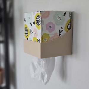 Wall Mounted Tissue Box Holder 3D Printed