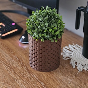 Large Quilted Planter Indoor Planter W/ Drainage Boho Gift For Planter Lover Modern Minimalist Home Decor Housewarming Gift Flower Pot/