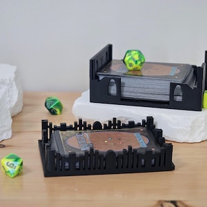 Table Top Gaming Card Holders, Library and Graveyard Trays, TTRPG,  3D Printed