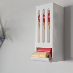 15 Roll Dog Poop Bag Holder Wall Mounted , Dog Waste Bag Holder, Poop Bag Storage, 3D Printed Dog Accessories