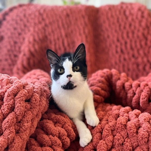 Chunky shops Knit Blanket (LARGE)