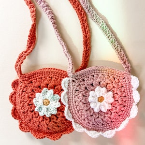 Maya Toddler Purse Crochet Pattern Forget-Me-Not Toddler Purse Crochet Pattern Flower Toddler Purse Spring Toddler Purse Pattern image 10