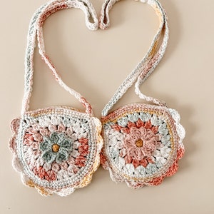 Maya Toddler Purse Crochet Pattern Forget-Me-Not Toddler Purse Crochet Pattern Flower Toddler Purse Spring Toddler Purse Pattern image 5