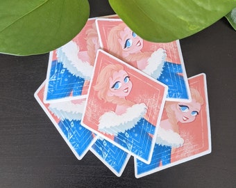 Elsa Diamond Cut Sticker