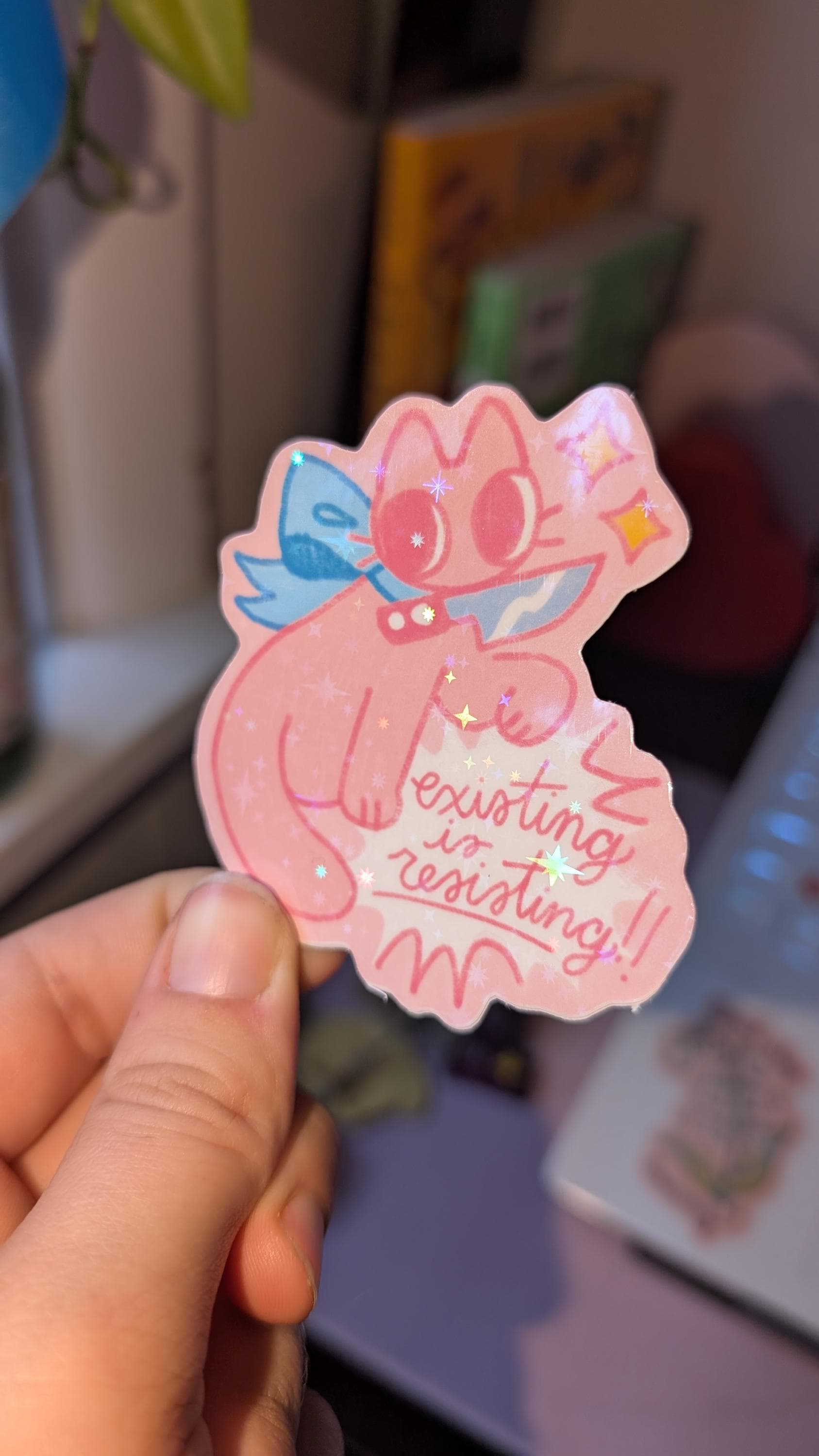 Trans Resistance Pride Sticker | Existing is Resisting - Etsy