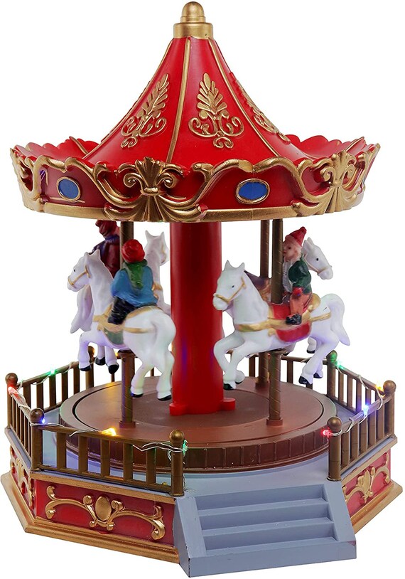 Christmas Village Merry Go Round 