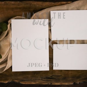 Uitnodiging Suite Mockup, Elegante Briefpapier Suite Mock Up, Slimme Objectkaarten, 5x7 Kaart, 4x6 Kaart, 3.5x5 Kaart