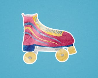 Pegatina de patines