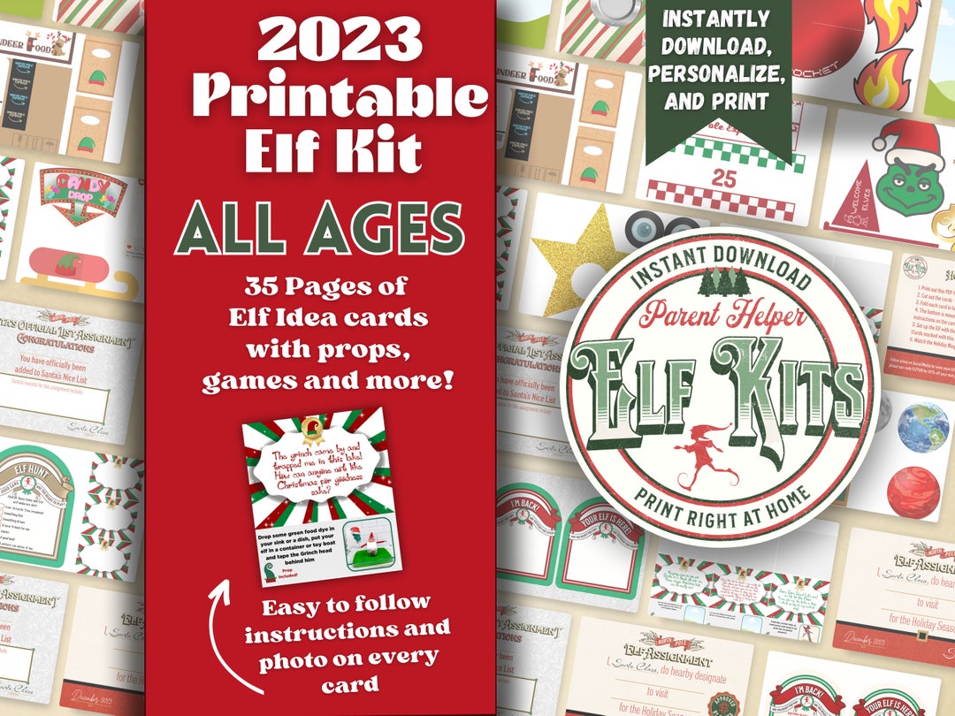 Printable Elf Kit Christmas Elf Kit Elf Bundle Elf Ideas