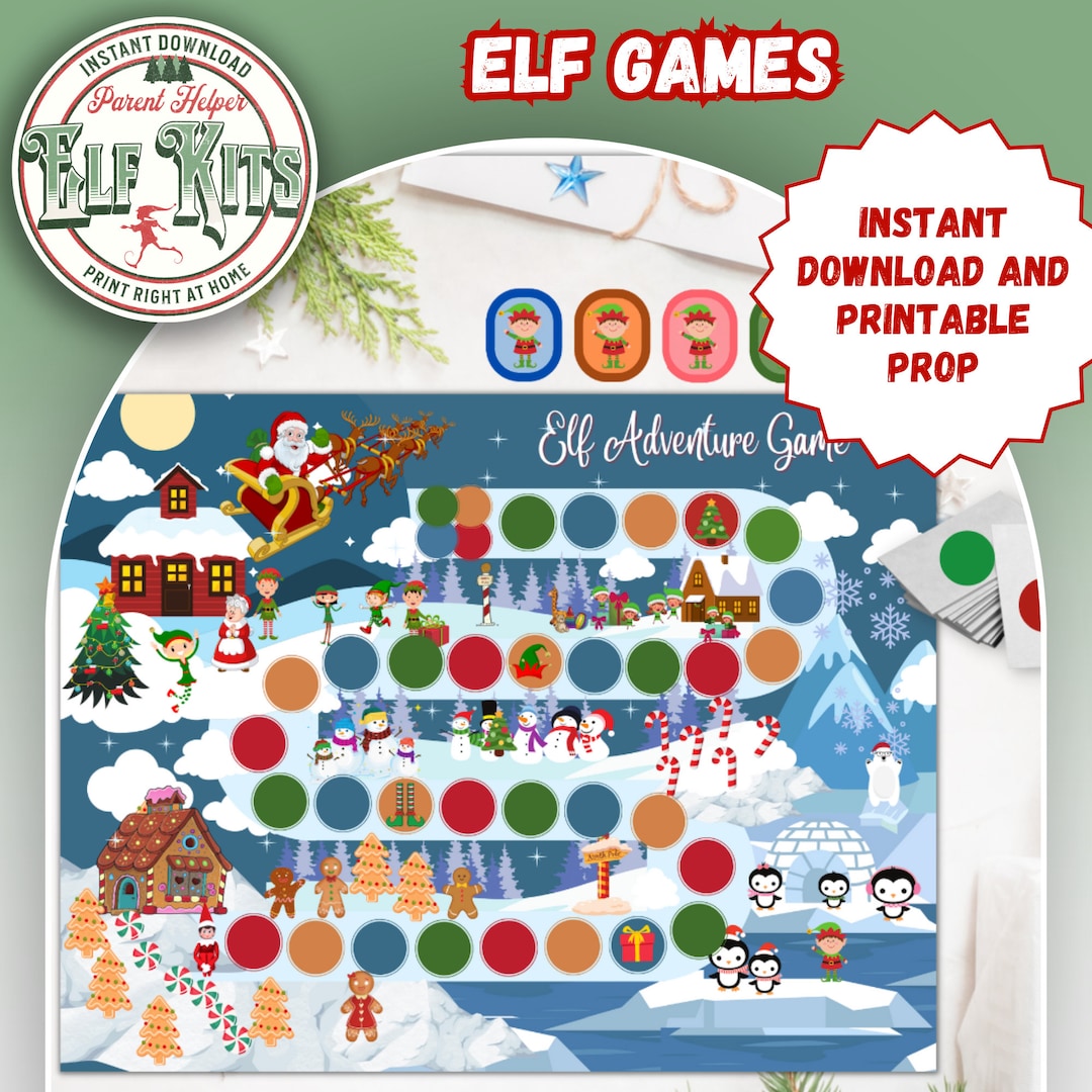 Printable Elf Game Christmas Elf Kit Elf Bundle Elf Ideas Elf Props Elf ...