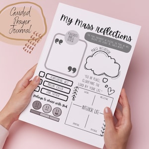 Massareflectie Katholiek dagboek l Kindermisgebed afdrukbare download l Kid Sunday Print hand-out l Bijbelnotities l Gebedsdagboek vrouwen