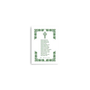 St. Patrick’s Prayer Matte Poster Print l Saint Quote l Catholic Print l Catholic Decor
