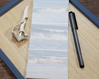 Ocean Waves, Set of Three Images, Grocery Pad, Writing Pad, Grocery List, Magnetic Notepad for Fridge, Tear Away Sheets,