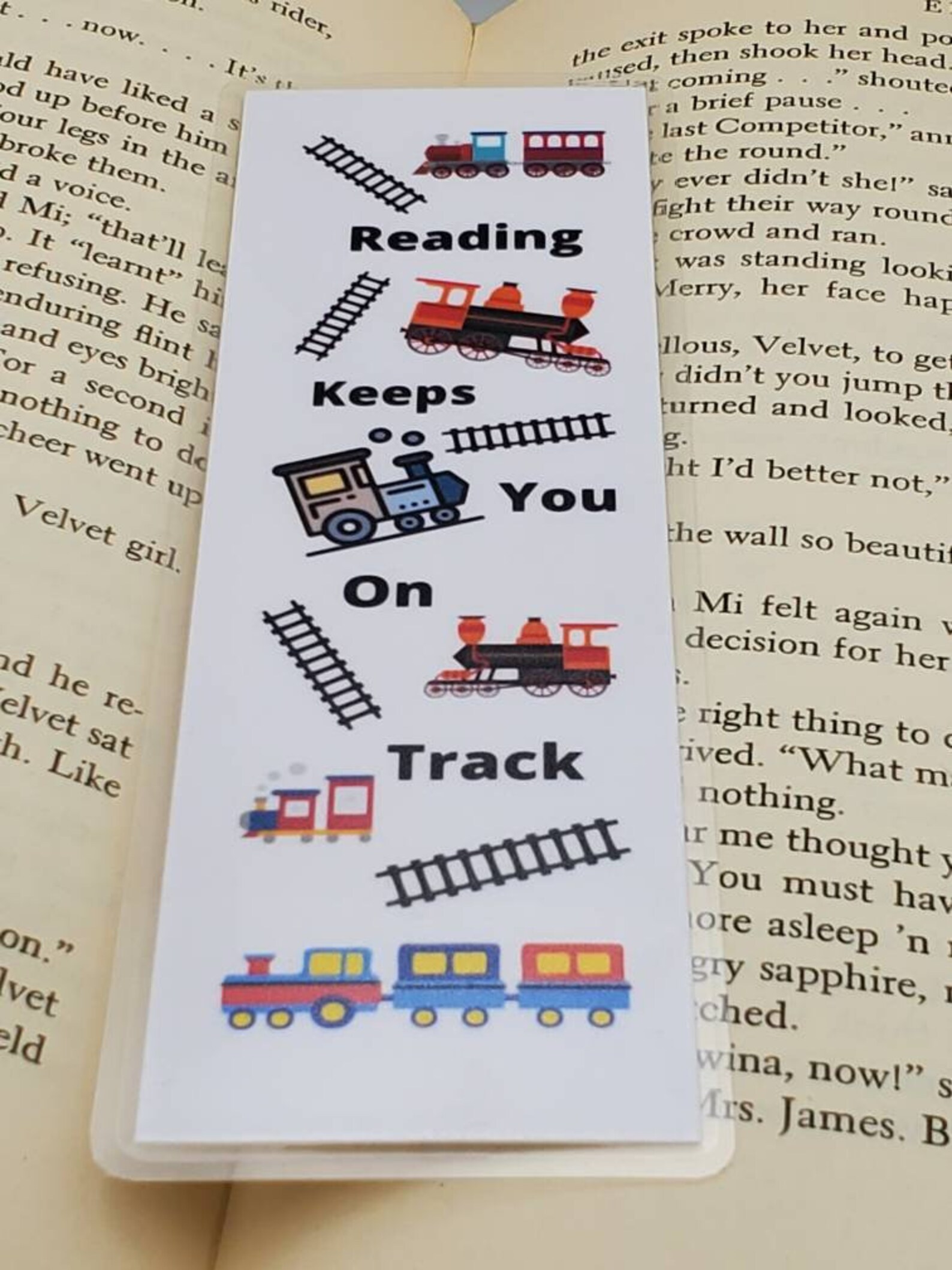 Reading Keeps You on Track Bookmark Trains Train Tracks Bookmarker Read ...