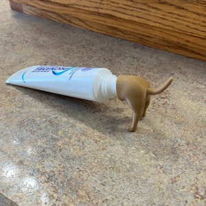 The Original Pooping Dog Butt Toothpaste Topper | Dog Lovers | Funny Gift | Christmas Gag Gift | Prank Gift