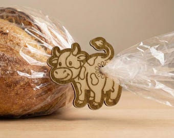 Cow Butt Bag Clip SVG - Farm Animal Laser Cut File (Digital Download)