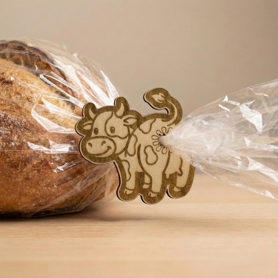 Cow Butt Bag Clip SVG - Farm Animal Laser Cut File (Digital Download)