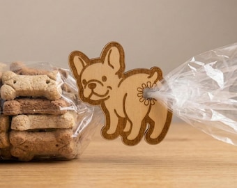 Funny French Bulldog Bag Tie SVG – Laser Cut Pet Owner Design (Digital Download)