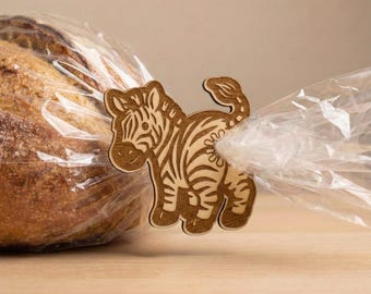 Zebra Bread Bag Clip SVG for Laser Cut & Engraving - Unique Kitchen Decor (Digital Download)