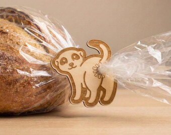 Meerkat Bread Clip SVG - Funny Kitchen Gadget Laser Cut File (Digital Download)