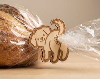 Funny Dog Butt Bag Tie SVG - Humorous Laser Cut Dog Design for Bread Clips & Crafts (Digital Download)