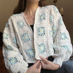 Flower Power Crochet Cardigan Pattern, PDF only!