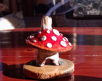 Mushroom Cottagecore Incense Cone Burner