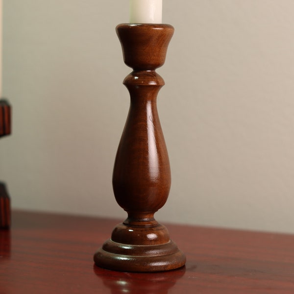 Walnut Candlesticks Etsy