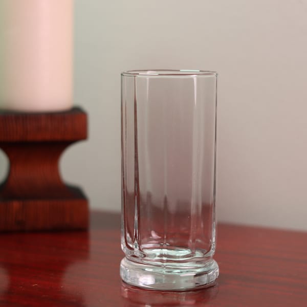 Vintage Anchor Hocking Essex Iced Tea Tumbler Glass - 10 Sided Glassware | Multiple Sizes Available