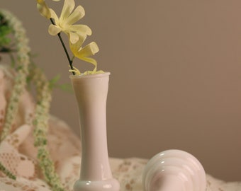 Vintage Small Fenton Milk Glass Bud Vase | Two Patterns Available