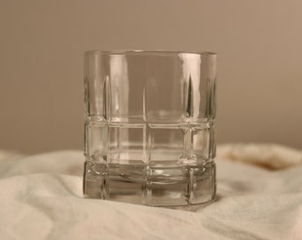 Vintage Anchor Hocking Clear Tartan Glassware | Multiple Sizes Available | Goblet Tumblers Highball