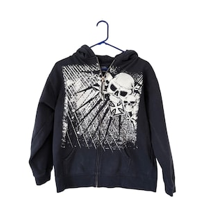 Y2k Skull Zip Up - Etsy
