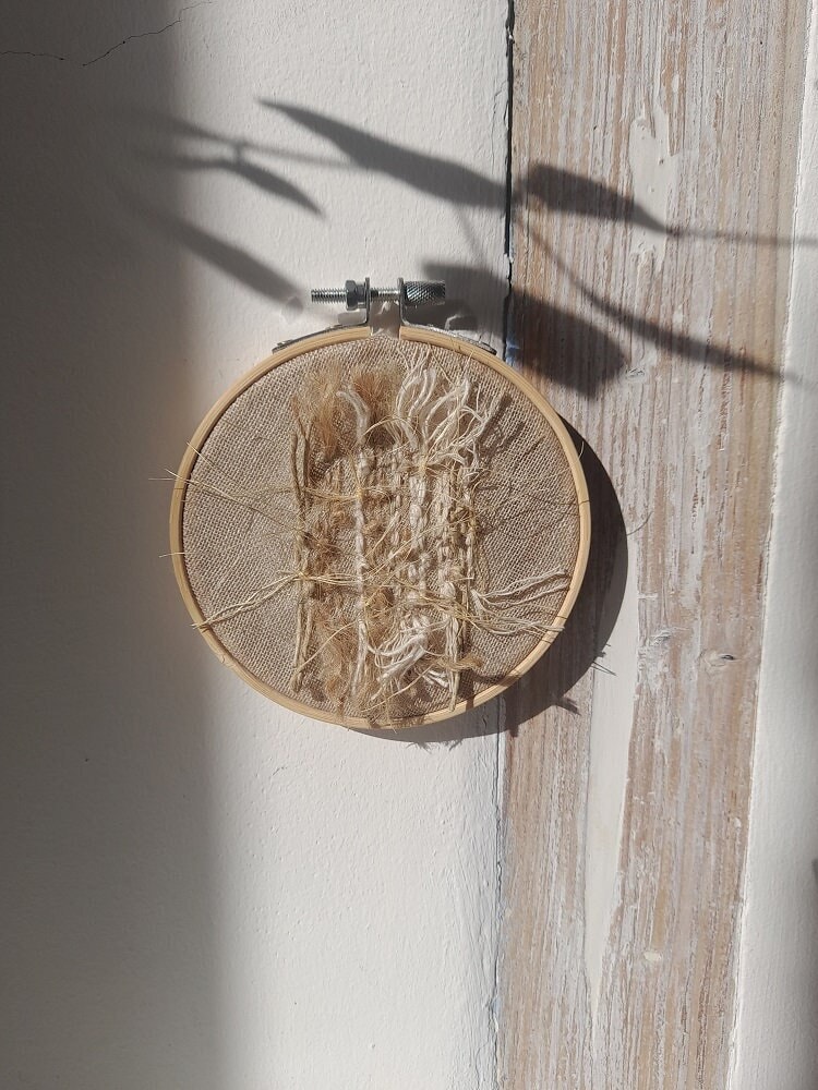 Petit Tambour Brodé Main, Broderie, Décoration Murale, Art Textile, Hoop Art, Embroidery