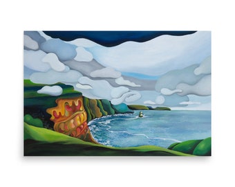 Wall Art Landscape Abstract Painting Art Print Modern Art Abstract Home Decor Landscape Wall Art