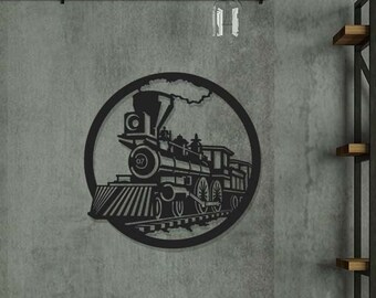 Tren locomotora, corte por láser, grabado, fresado cnc, impresión 3D