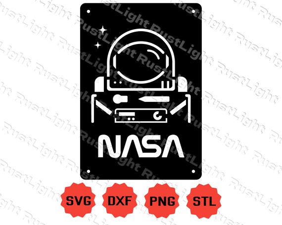 Nasa Old School Plate Laser Cutting Engraving Cnc Milling 3d