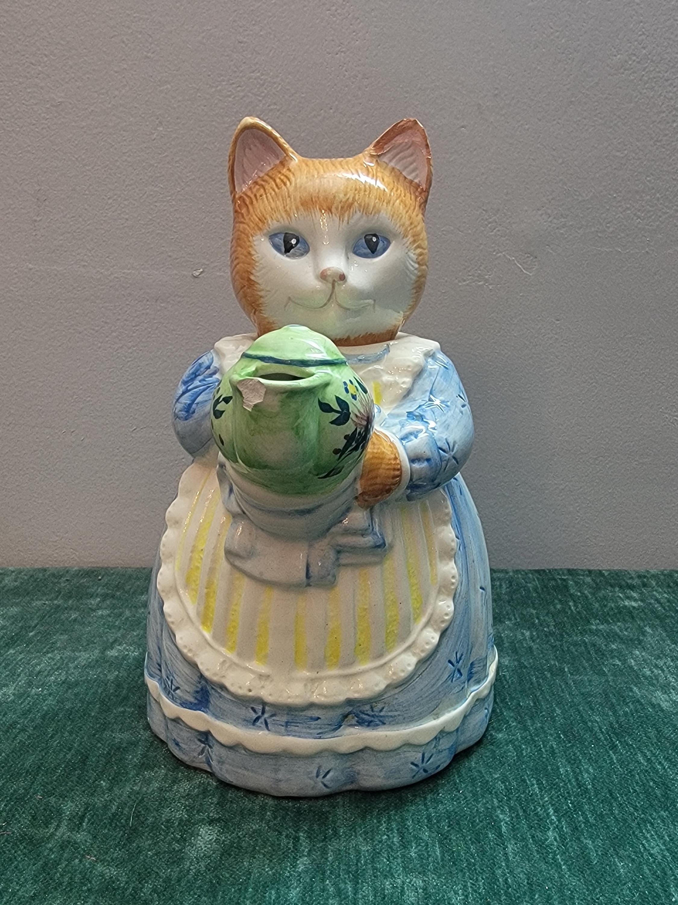 AVON 猫 ヴィンテージ ティーポット アメリカ 置物 未使用 アンティーク AVON 猫 ヴィンテージ ティーポット アメリカ 置物 未使用