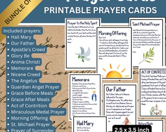 Cartes de prière catholique : 18 prières imprimables (téléchargement PDF)