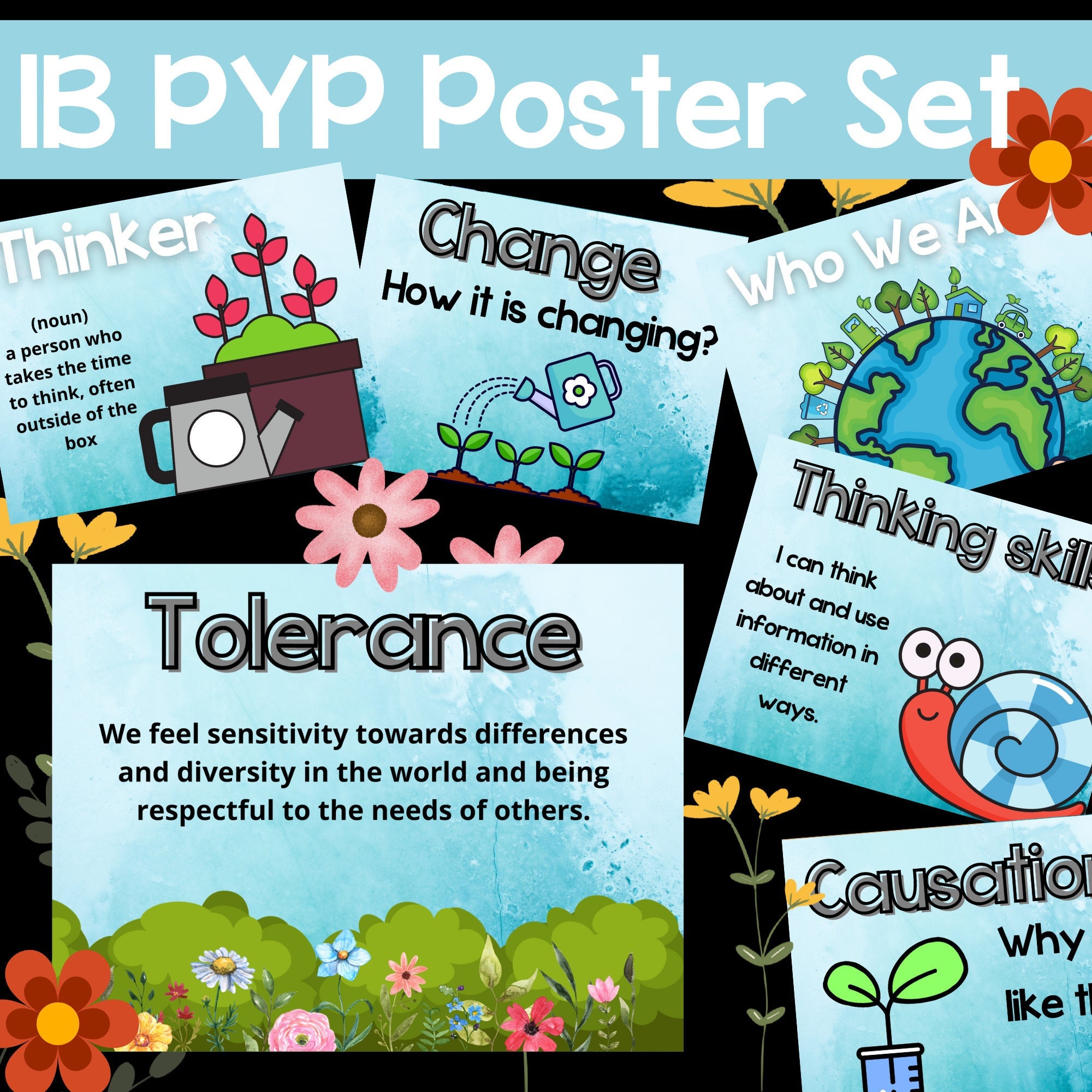 IB PYP Printable Poster Set for Primary and Intermediate ...