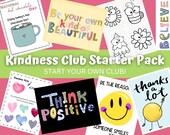 Kindness Club Printables: Posters, Notecards, Flyers (Digital Download)