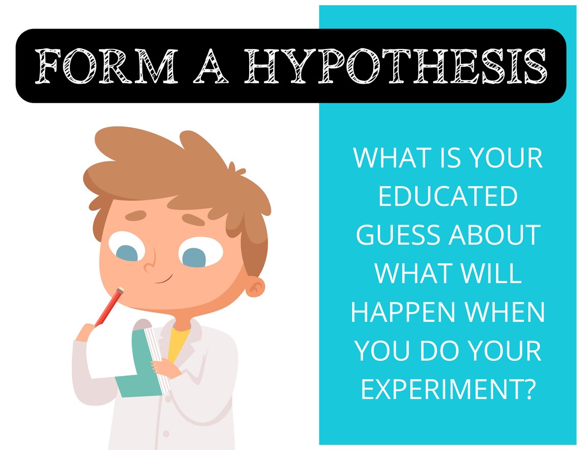 Scientific Method Process Printable Posters | Cute Clip Art of Students ...