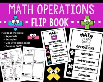 Flipbook wiskunde: basisschoolleerlingen en 5e leerjaar (digitale download)