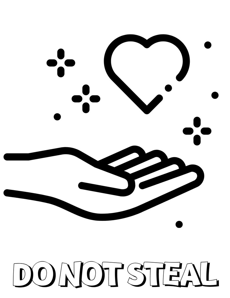 Ten Commandments Coloring Book | Posters | Printables | Kid-friendly