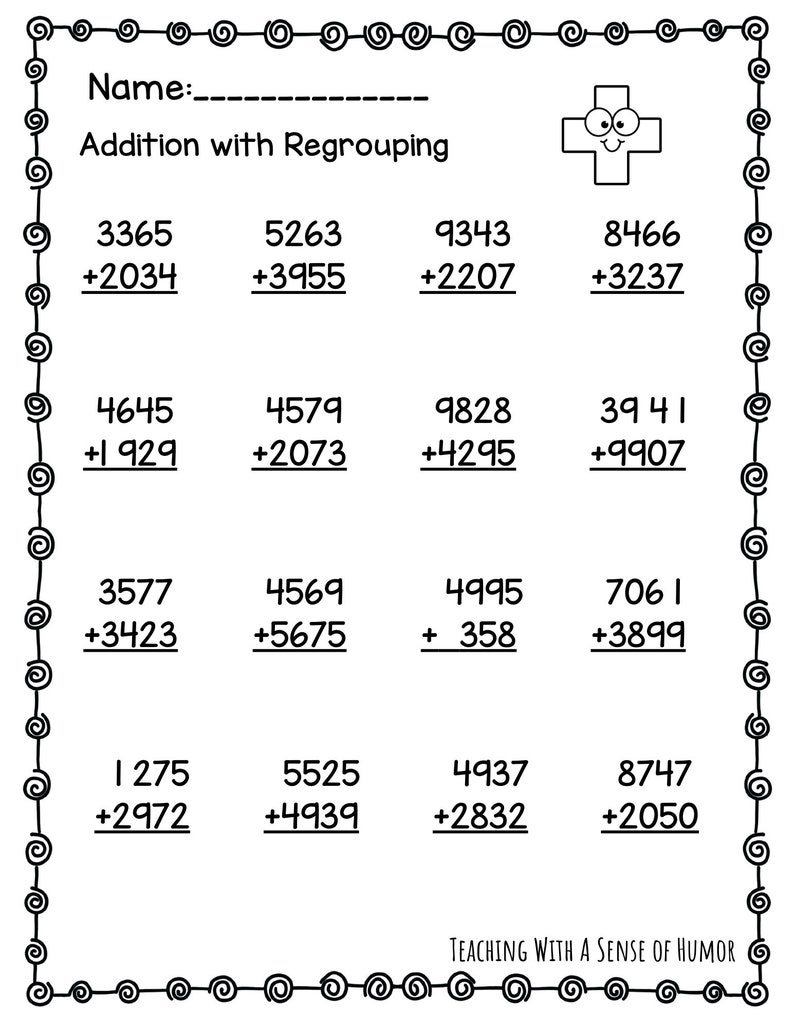 Addition and Subtraction With Regrouping Worksheets Multi digit Addition and Subtraction With Regrouping Worksheets Multi digit