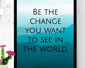 Mountain Classroom Quote Posters: Growth Mindset Decor (Digital Download)